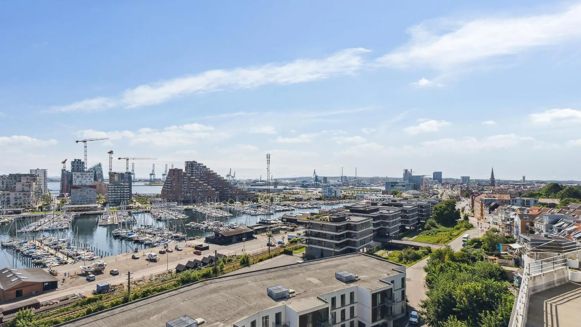 Luksus Aarhus C-Lejlighed Med Panorama Udsigt 덴마크